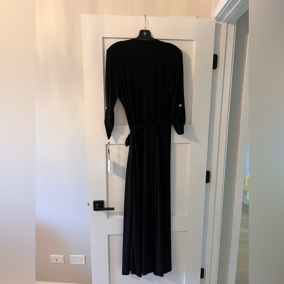 Calvin Klein Black Wrap Dress - Picture 6 of 9